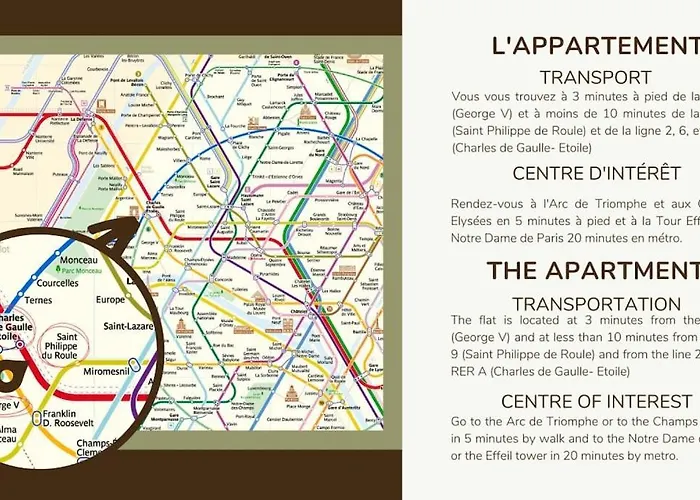 Daire B2#two Bedrooms#champs Elysees#arc De Triomphe#ac *